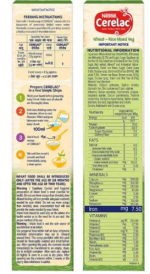 Nestle Cerelac Fortified Baby Cereal With Milk, Wheat-Rice Mixed Veg - From 10 Months, 300 g Bag-In-Box