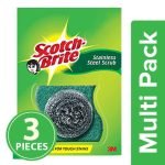 Scotch brite Steel Scrubber Combo, 3x1 pc Multipack