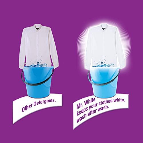 Mr. White Detergent Powder - 2X Active Power, 3 kg Get 1 Kg free