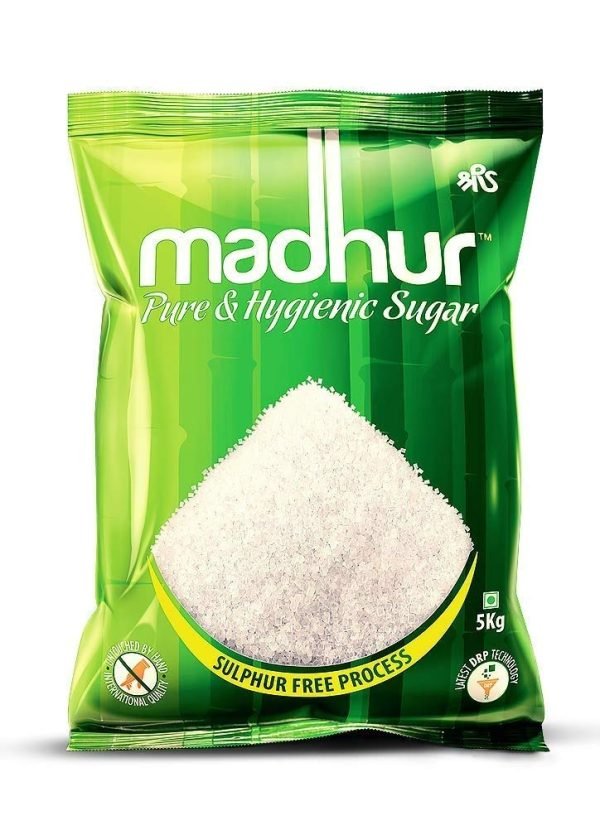 Madhur Sugar - Refined, 5 kg Pouch