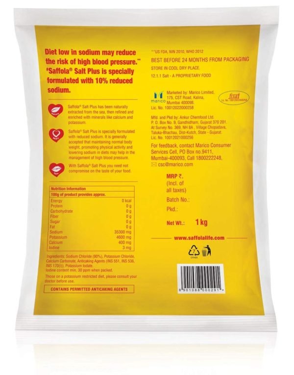 Saffola Salt, 1 kg Pouch