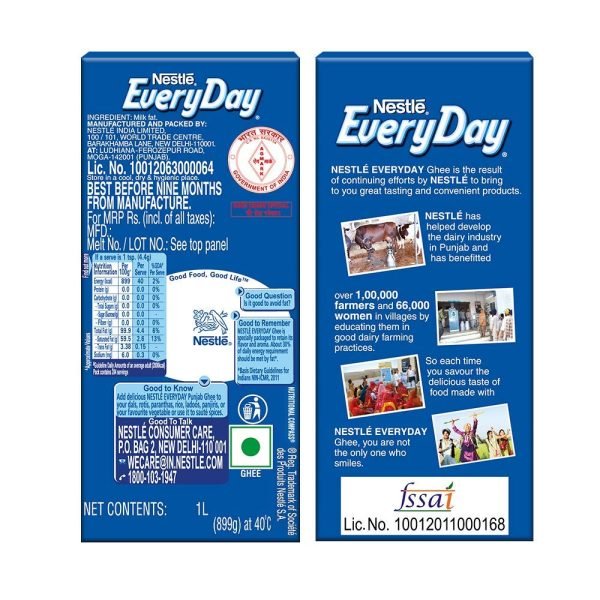 Nestle Everyday Shahi Ghee, 1 L Carton