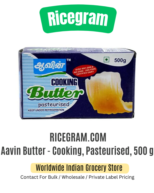 Aavin Butter - Cooking, Pasteurised, 500 g