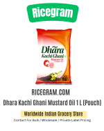 Dhara Kachi Ghani Mustard Oil 1 L (Pouch)
