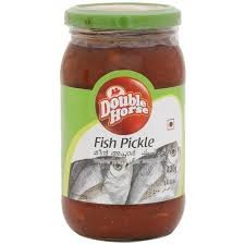 Double horse Pickle - Fish, 400 g Bottle