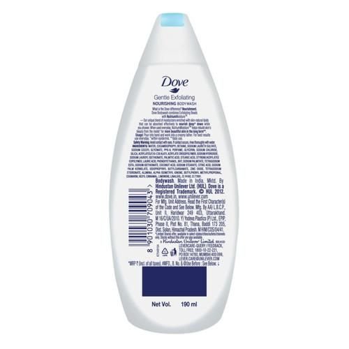 Dove Gentle Exfoliating Nourishing Body Wash, 190 ml