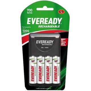 Eveready Rechargeable AA Battery BP4 700 Nimh, 4 pcs