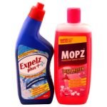 Expelz Plus Toilet Cleaner with Mopz Exoctic Floral Surface Cleaner Combo Pack
