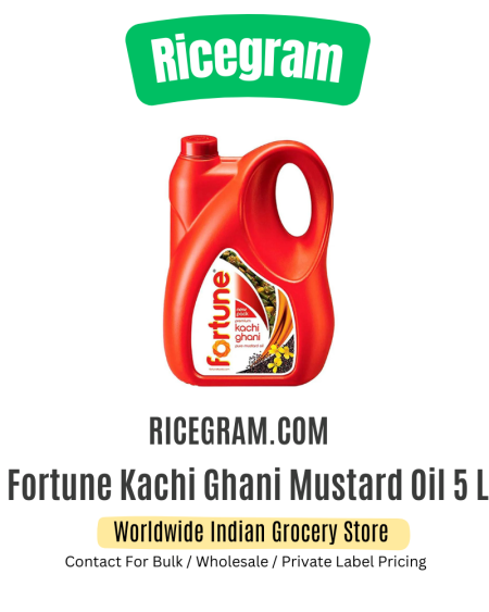 Fortune Kachi Ghani Mustard Oil 5 L (Jar)