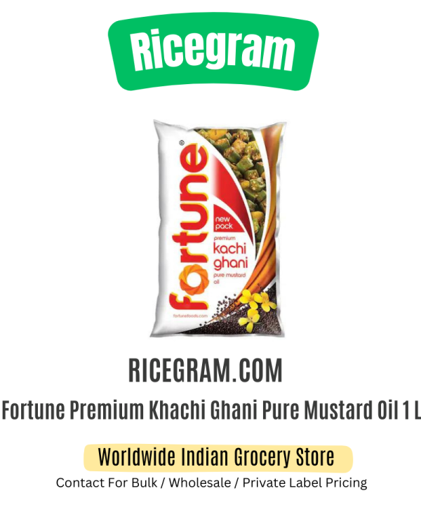 Fortune Premium Khachi Ghani Pure Mustard Oil 1 L