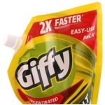 Giffy Lemon and Active Salt Concentrated Dishwash Gel