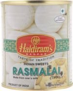 Haldirams Rasmalai, 1 kg Tin