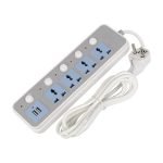 Milltec 4 Socket Power Strip/Cord With 2 Meter Wire 1079, 1 pc