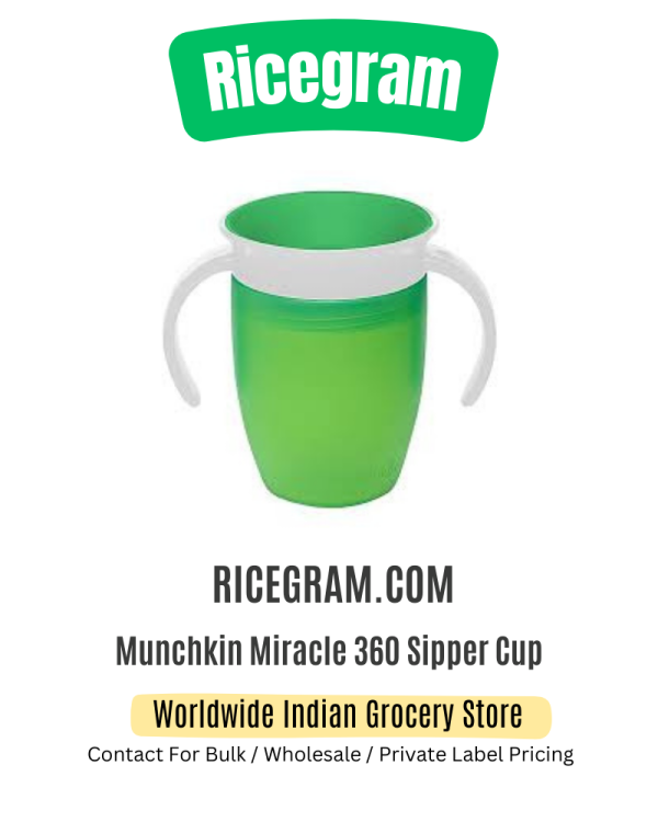 Munchkin Miracle 360 Sipper Cup - Green, 6 m+, 207 ml