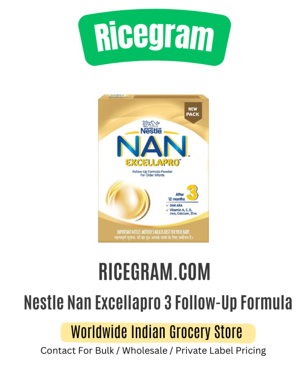 Nestle Nan Excellapro 3 Follow-Up Formula-Powder - After 12 Months, Stage 3, 400 g Bag-In-Box