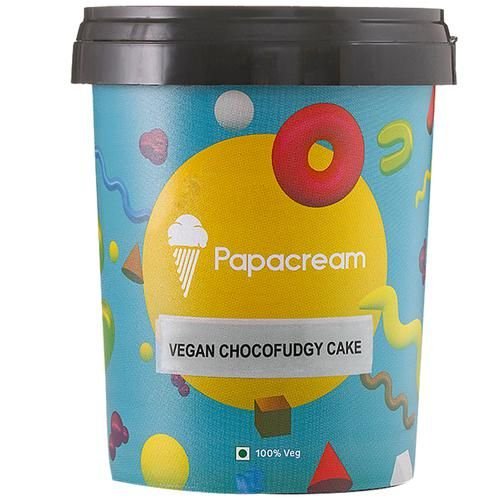 Papacream Vegan Chocofudgy cake Ice Cream, 500 ml