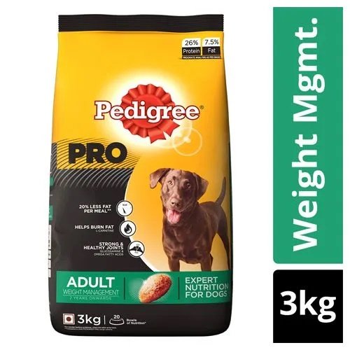 Pedigree Pro - Expert Nutrition For Adult Dogs, Weight Management, +2 Years, 3 kg