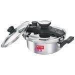 Prestige Stainless Steel Induction Base Clip On Pressure Cooker 25643, 3 L