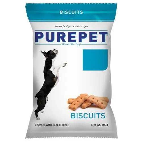 Purepet Dog Treats - Real Chicken Biscuits, Chicken Flavour, 100 gm