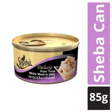SHEBA Premium Cat Food - Pure Tuna White Meat In Jelly, 85 gm