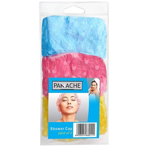 Shower Cap - Colour May Vary, 3 pcs