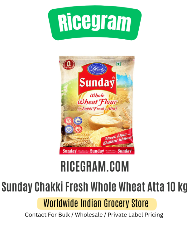 Sunday Chakki Fresh Whole Wheat Atta 10 kg