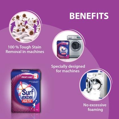Surf Excel Matic Front Load Detergent Powder