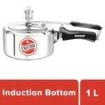 United Aluminium Pressure Cooker - Regular Magic, Chhotu, Induction Base, Silver, 1 L