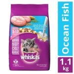 Whiskas Dry Cat Food - Junior Ocean Fish, For Kittens, 2-12 Months, 1.1 kg