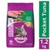 Whiskas Dry Cat Food - Tuna Flavour, For Adult Cats, +1 Year, 1.2 kg