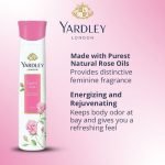 Yardley London English Rose Deodorant - For Women, 150 ml
