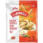 Yummiez Pepper & Herb Chicken Sausages, 250 g Pouch