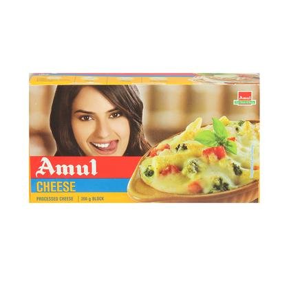 Amul Cheese Block - 200 gm (Carton)