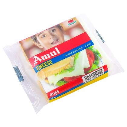 Amul Cheese Slices Plain - 200 gm (Pack)