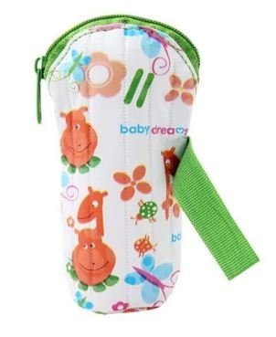 Morisons Baby Dreams Feeding Bottle Cover - Green, Dinosaur Print, Medium, 125 ml