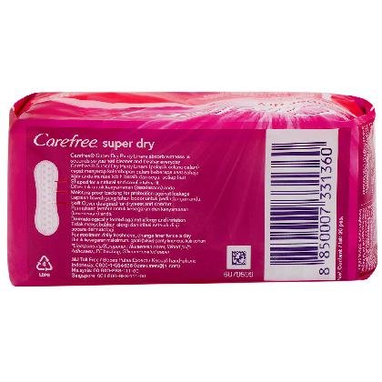 Carefree Super Dry Unscented Panty Liners 20 pcs