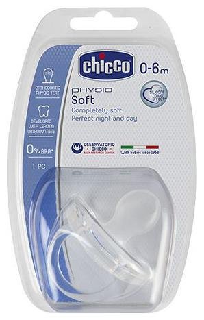 Chicco Baby Soft Silicone Soother - Neutral, 0-6m, 1 pc