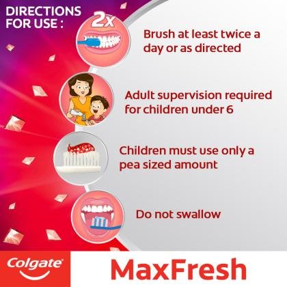 Colgate Max Fresh Spicy Fresh Red Gel Anticavity Toothpaste 150 g