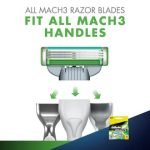 Gillette Mach3 Turbo Sensitive Shaving Cartridge 3 Blades 4 pcs