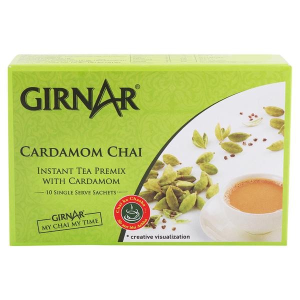 Girnar Cardamon Instant Tea Premix 10 g (10 Sachets)