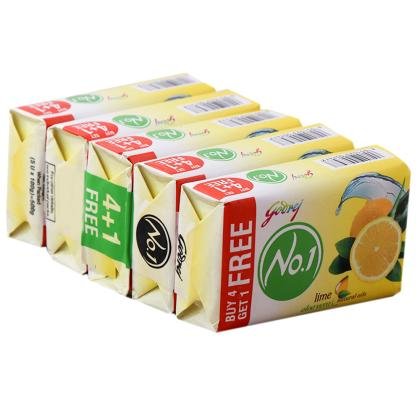 Godrej No.1 Lime & Aloe Vera Soap 100 g (Pack of 4)