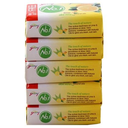 Godrej No.1 Lime & Aloe Vera Soap 100 g (Pack of 4)
