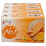 Godrej No.1 Sandal & Turmeric Soap 100 g (Pack of 4)