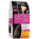 L'Oreal Paris Casting Creme Gloss Ammonia Free Hair Colour, Ebony Black (200), (87.5 g + 72 ml)
