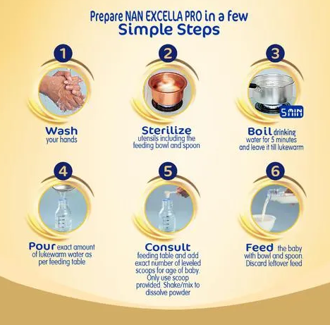 Nestle Nan Excellapro 3 Follow-Up Formula-Powder - After 12 Months, Stage 3, 400 g Bag-In-Box