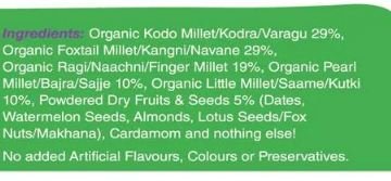 Early Foods Organic Sattu Maavu Multi-Grain Millets Porridge Mix, 200 g