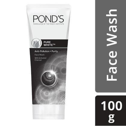 Pond's Pure White Anti Pollution + Purity Face Wash with Activated Charcoal