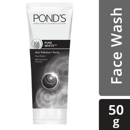 Pond's Pure White Anti Pollution + Purity Face Wash with Activated Charcoal