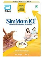 SimMom IQ+ Maternal Nutrition With DHA Health Drink - Premium Chocolate Flavour, 400 g
