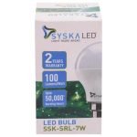 Syska B22 White LED Bulb 7 W